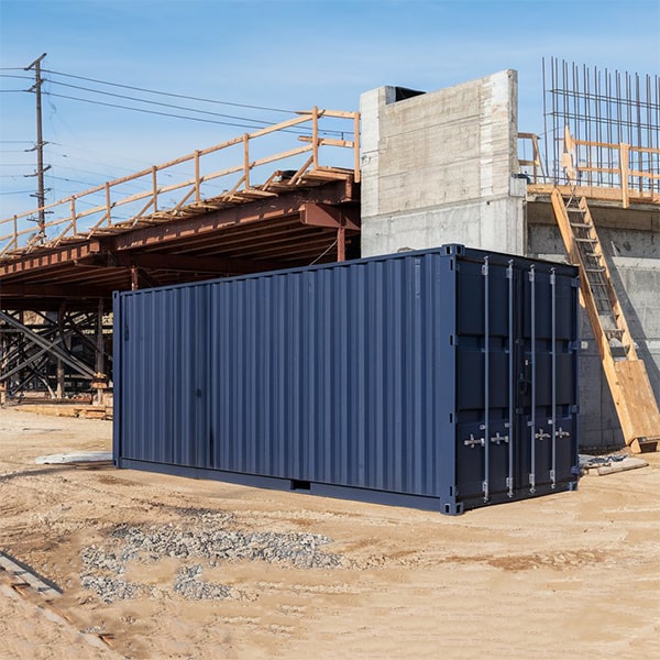 our construction site storage containers are weatherproof to protect your materials and equipment